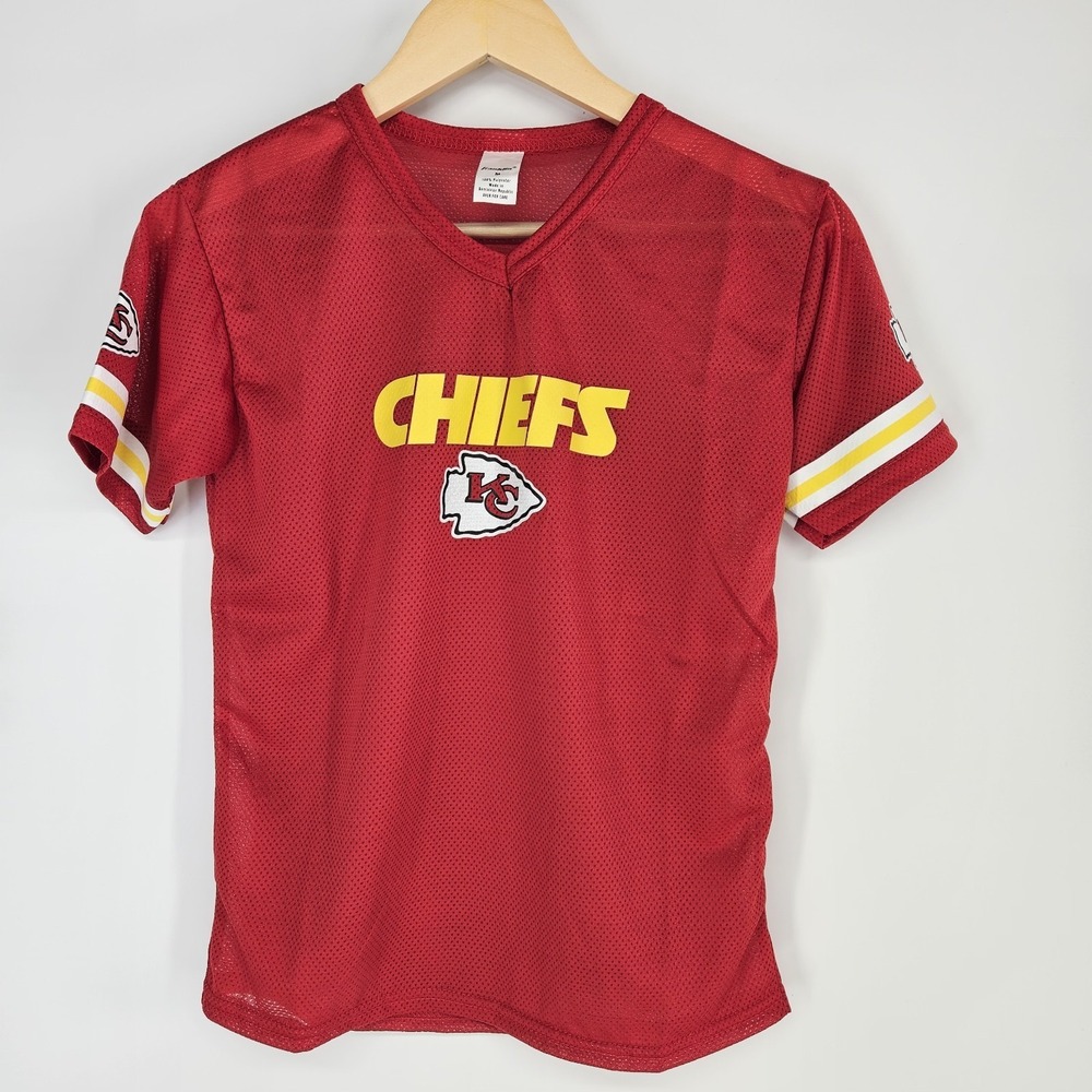 Kansas City Chiefs Jersey T-Shirt Franklin Womens‎ Medium M Red Tee Football